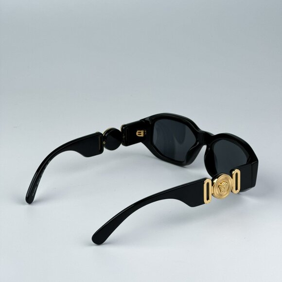 Versace KIDS VK4429U GB1/87 BRAND NEW Sunglasses Black Grey Gold Rectangle Kids - Picture 8 of 12